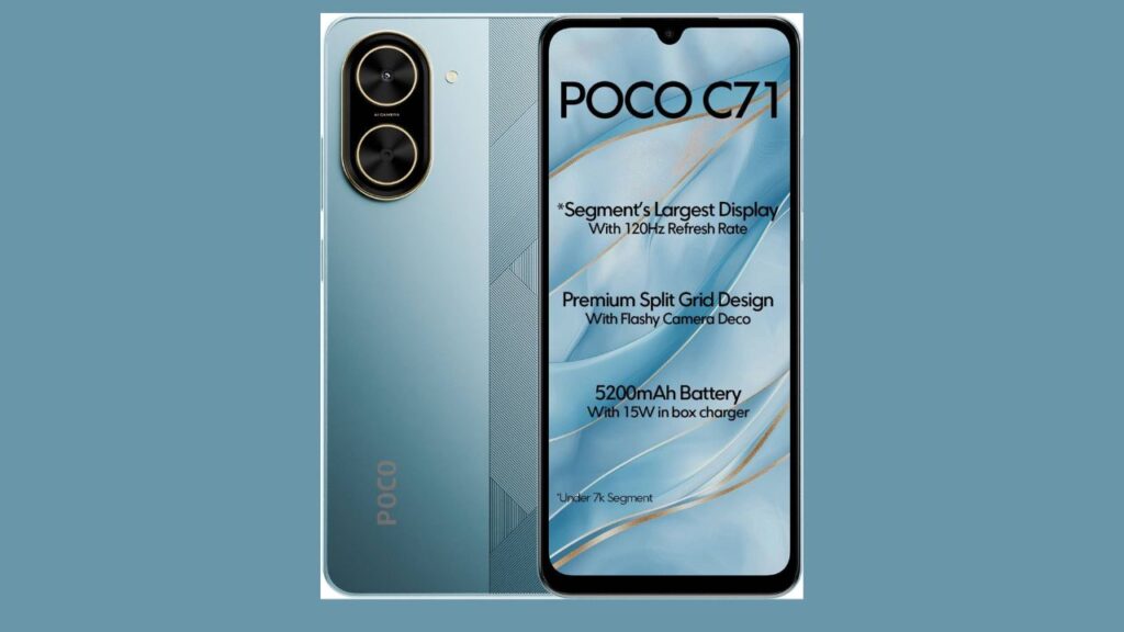 POCO C71 Gets 28% Discount on Reliance Digital – Now Available at Just ₹6,499 1 POCO C71
